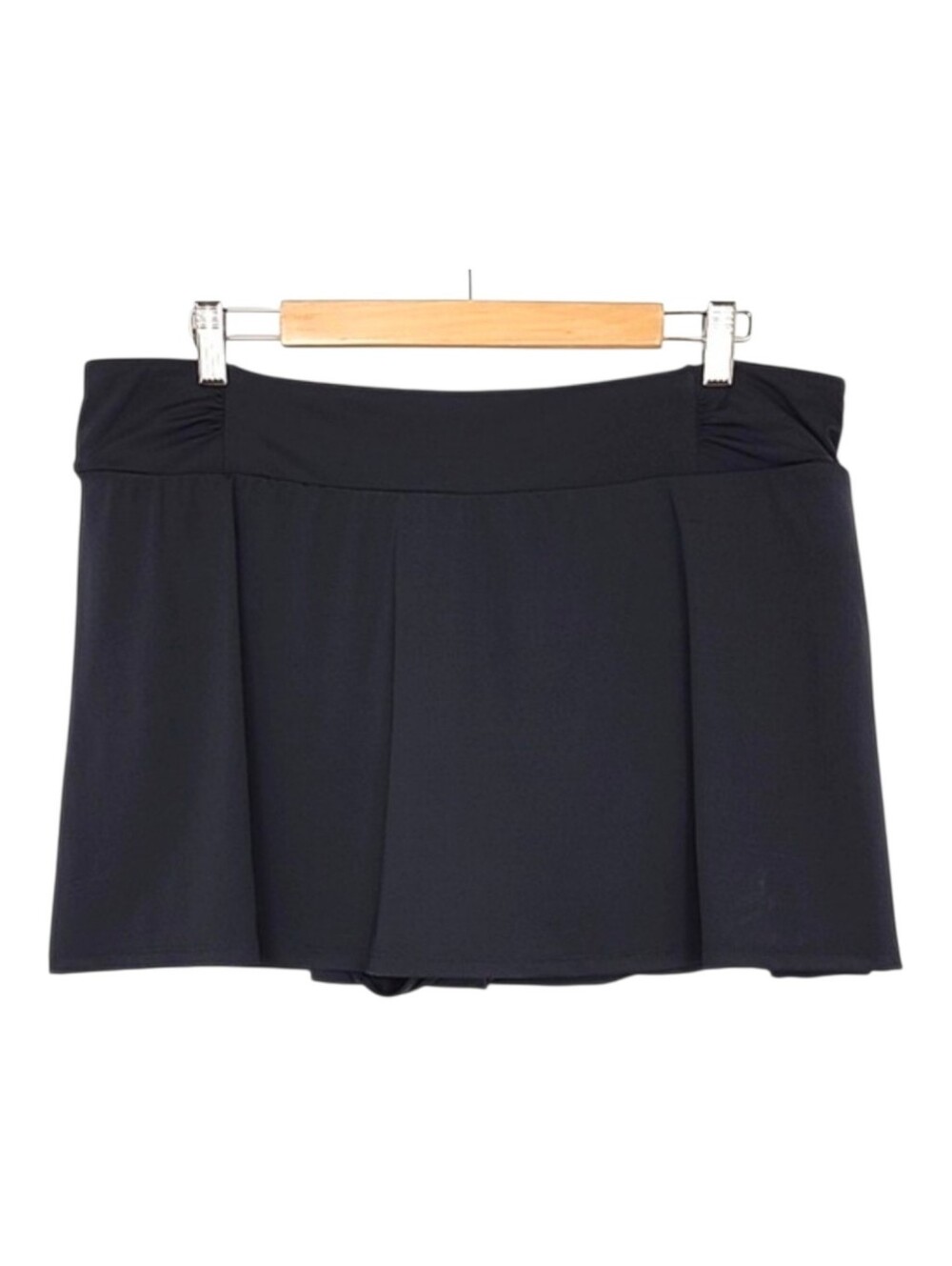 La Vie en Rose Aqua Women's Black Swimsuit Skirt Bottom XXL